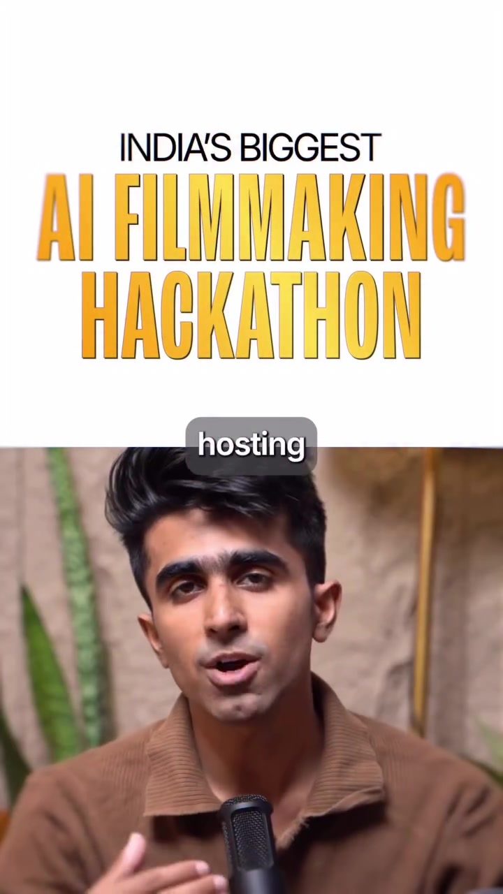 AI Filmmaking Hackathon: Biggest Event in Bangalore
