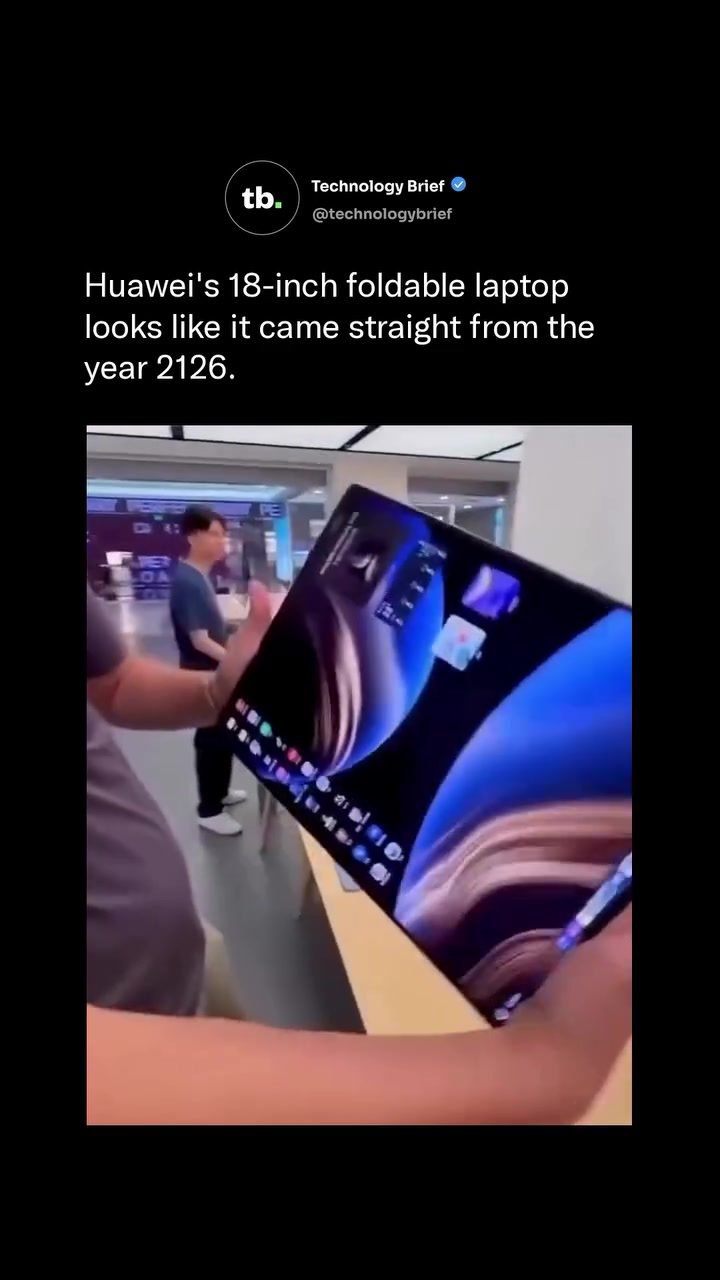 Huawei MateBook Fold: Unveiling the World's First 18-Inch Foldable PC