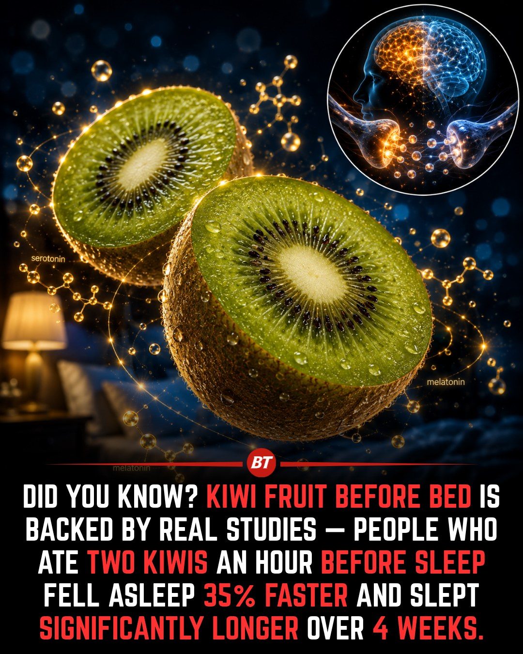Kiwi Fruit: A Natural Sleep Aid

Kiwi Fruit: Natural Sleep Aid