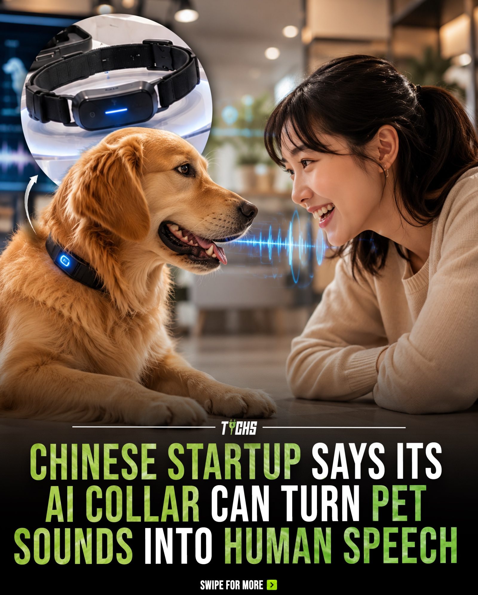AI Pet Collar: Translating Pets' Sounds and Emotions into Human Language