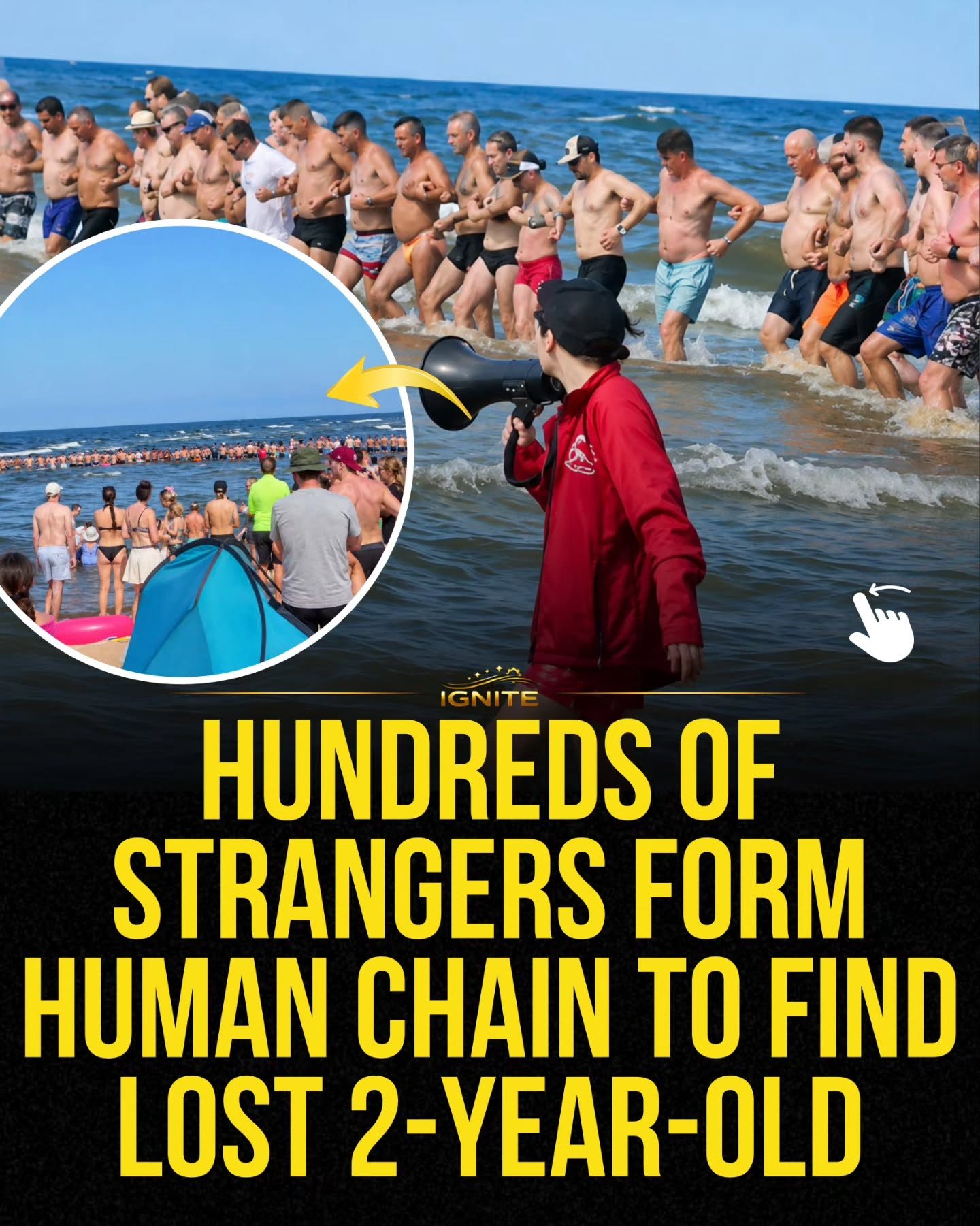 Incredible Human Chain Rescue Saves Lost Toddler at Stegna Beach