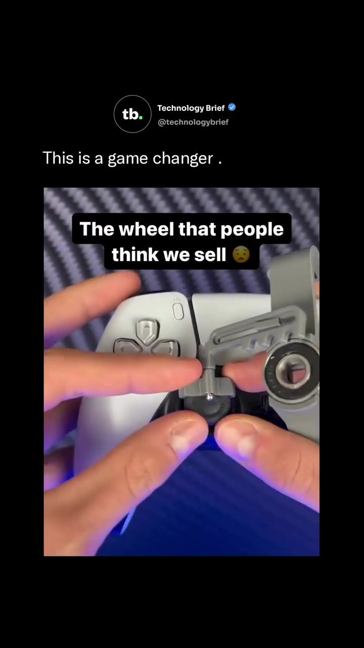 PXPLAY's Clip-On: Transform PS5 Controller into Mini Racing Wheel