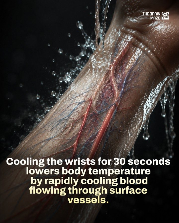 Rapidly Cool Body with This 30-Second Wrist Technique