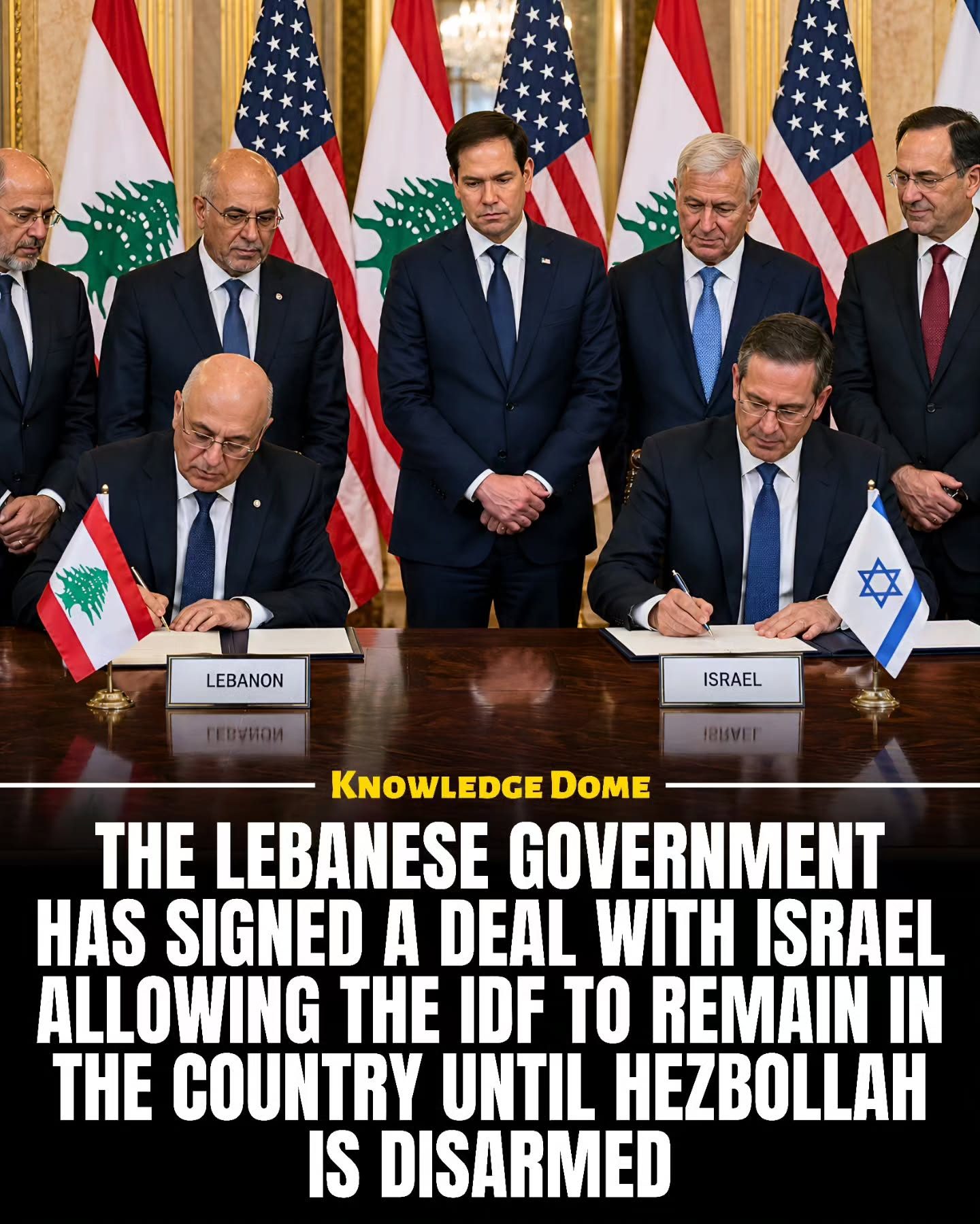 Historic U.S.-Brokered Deal: Israel's IDF to Stay in Lebanon