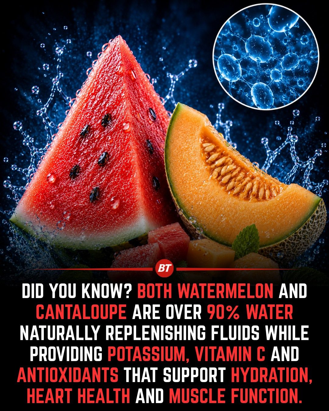 Maximize Hydration with Watermelon & Cantaloupe