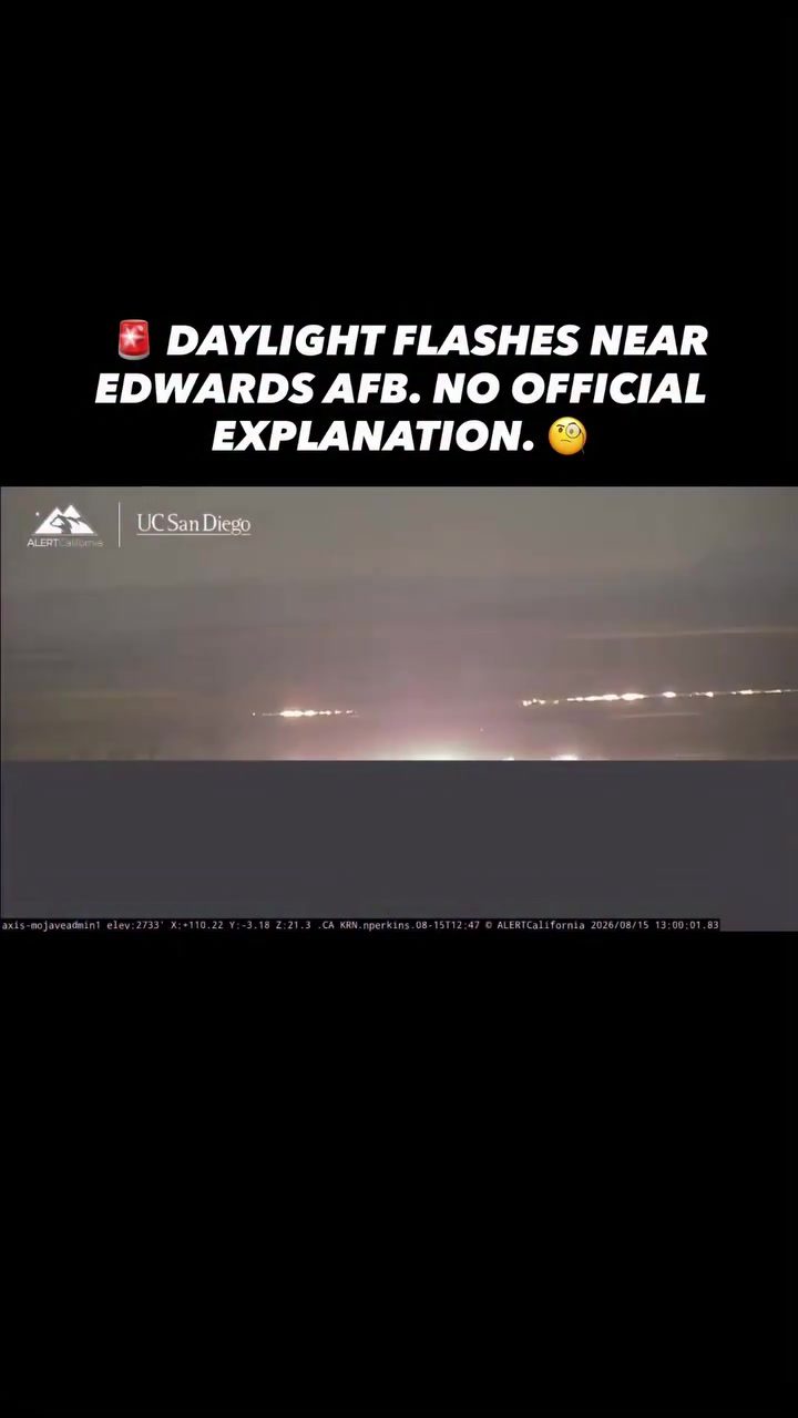 Mysterious Daylight Flash Captured Near Edwards AFB