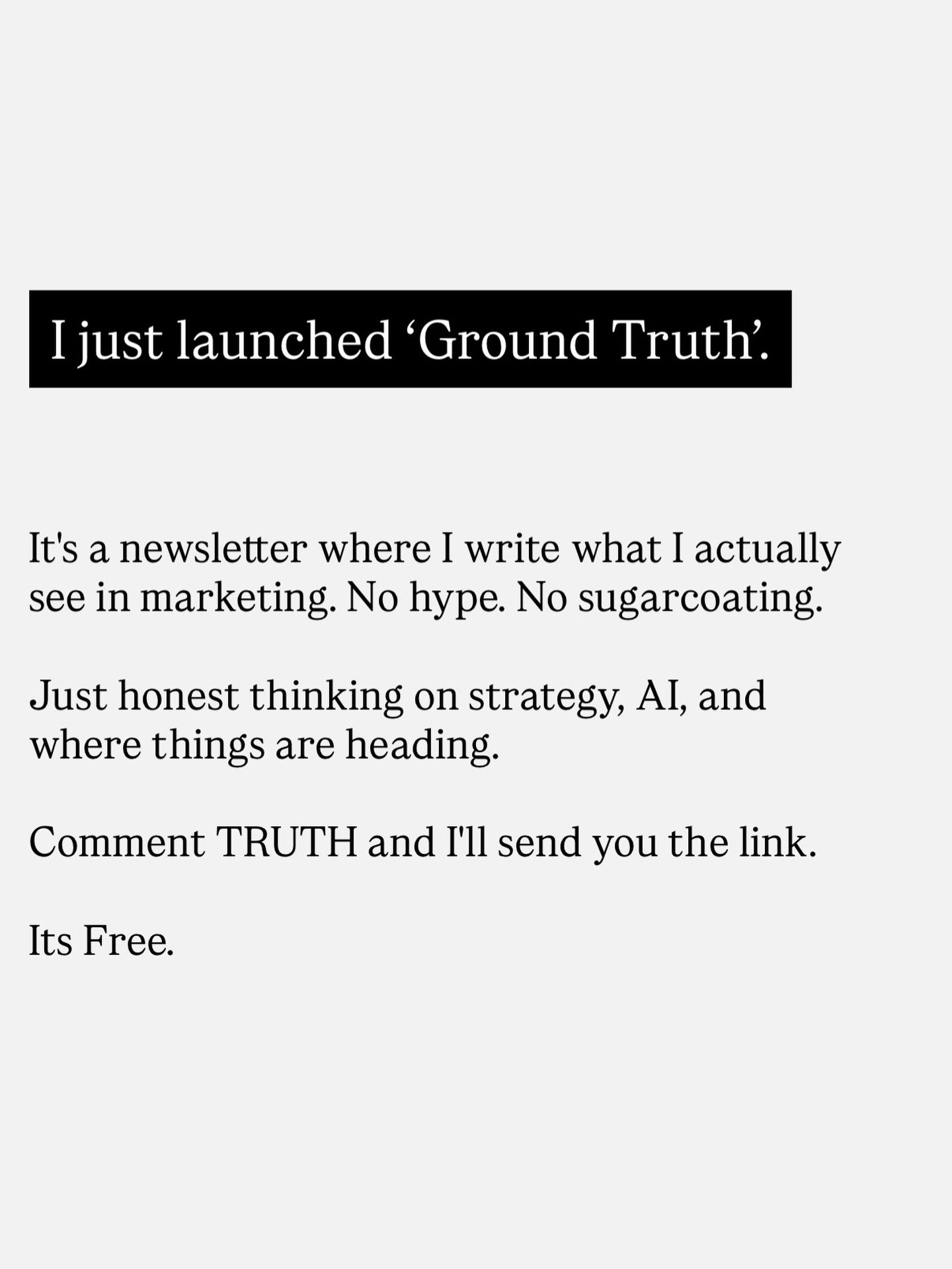 Discover Ground Truth: Honest Marketing Insights and AI Trends