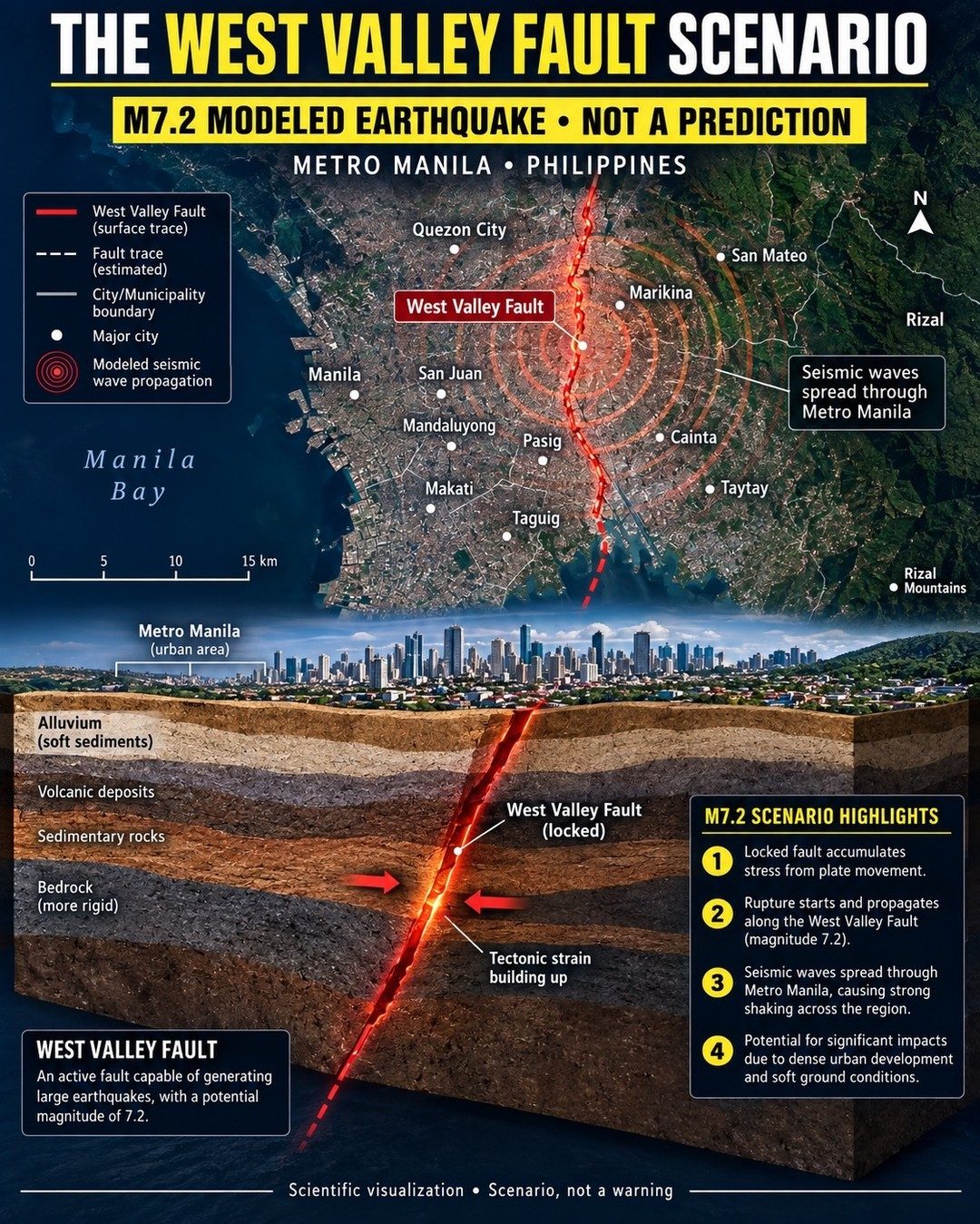 West Valley Fault Earthquake Scenario: Metro Manila Impact