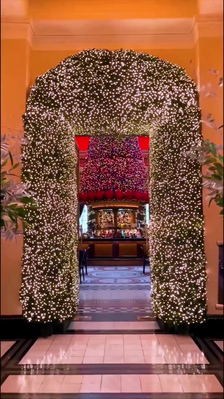 Christmas Hotel Lobby Decorations for the Season
