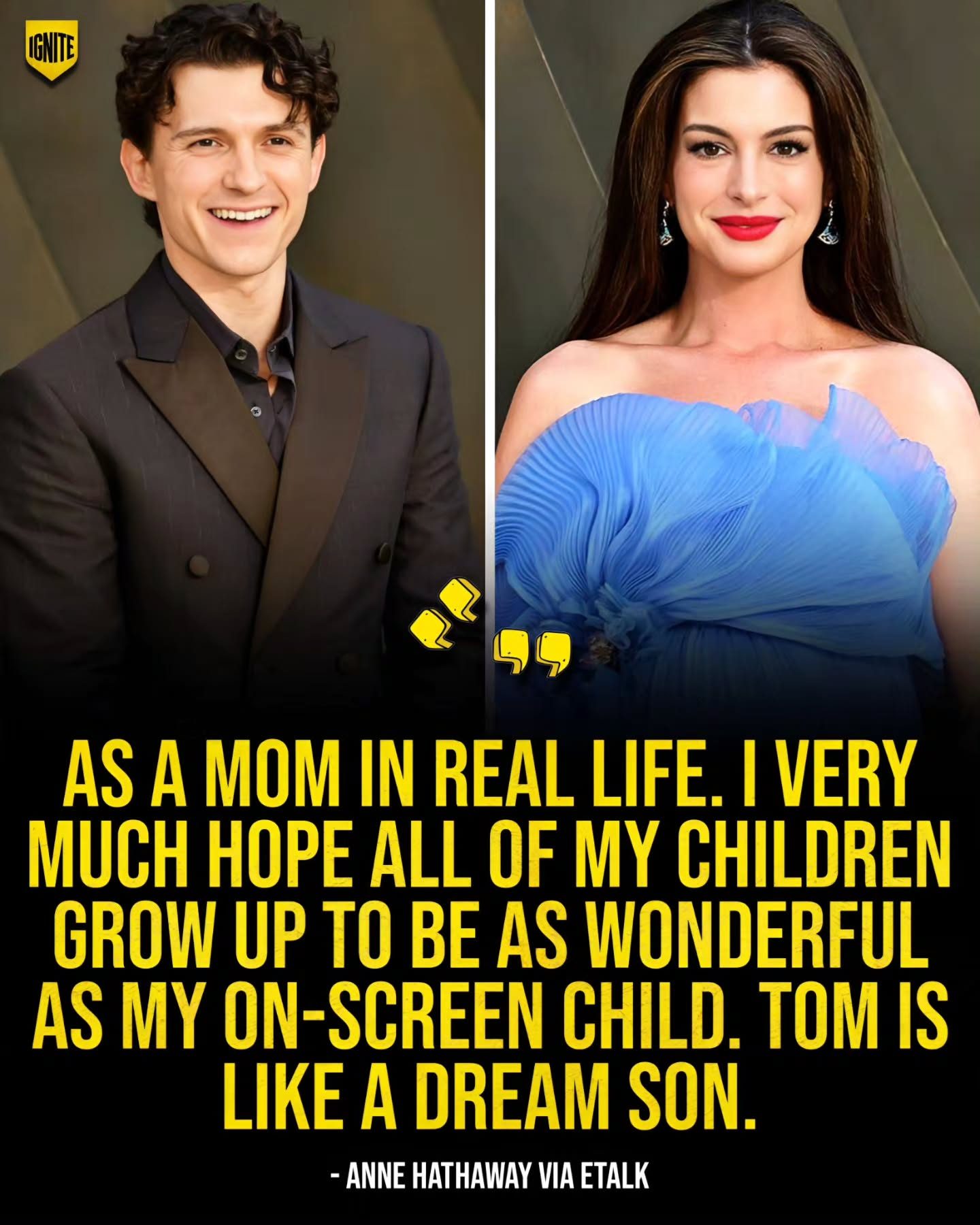 Anne Hathaway's Heartfelt Quote: Her Children and Tom Daley
