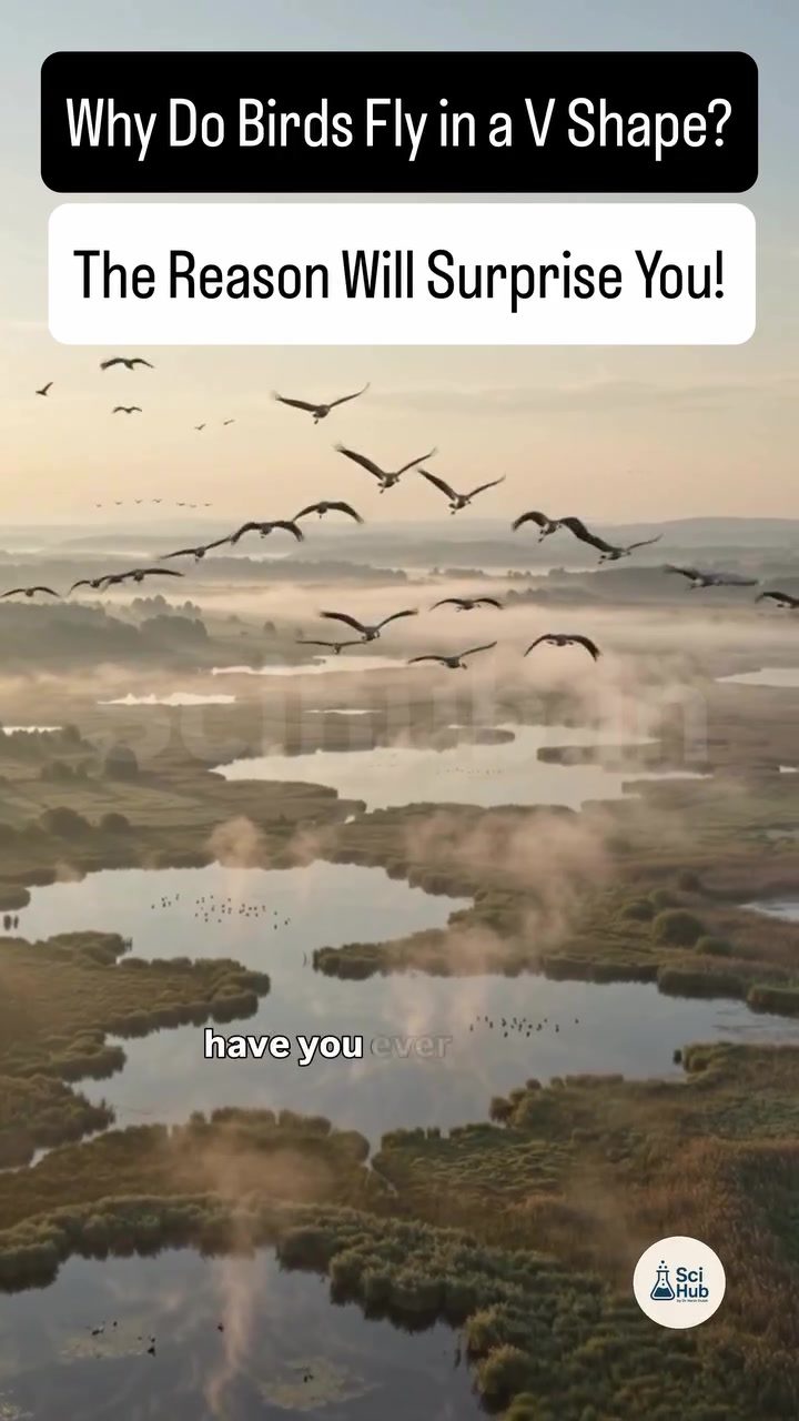 Birds' Energy-Saving V Formation Explained