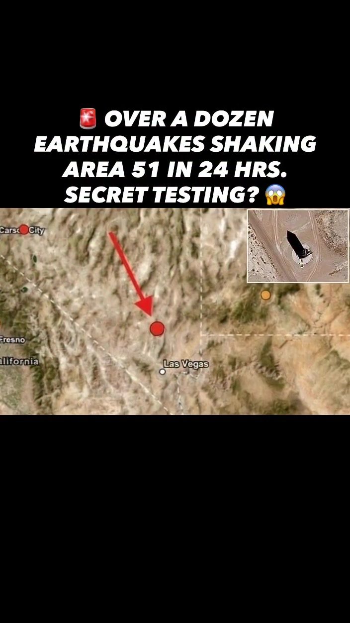 Earthquakes Striking Near Area 51 Raise Questions.