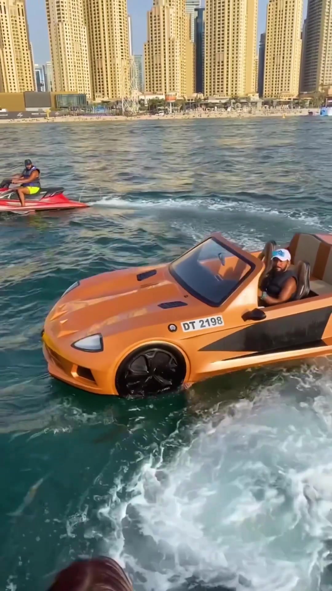 Dubai's Floating Car Ride Experience