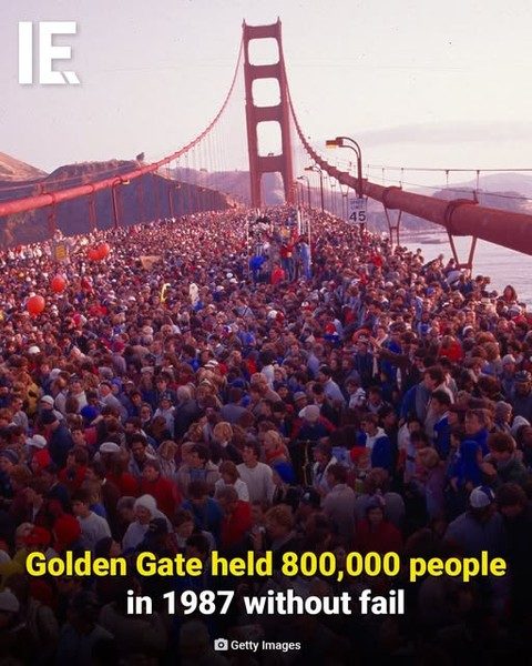 Golden Gate Bridge's 50th Anniversary: The Day 800,000 People Tested Its Strength