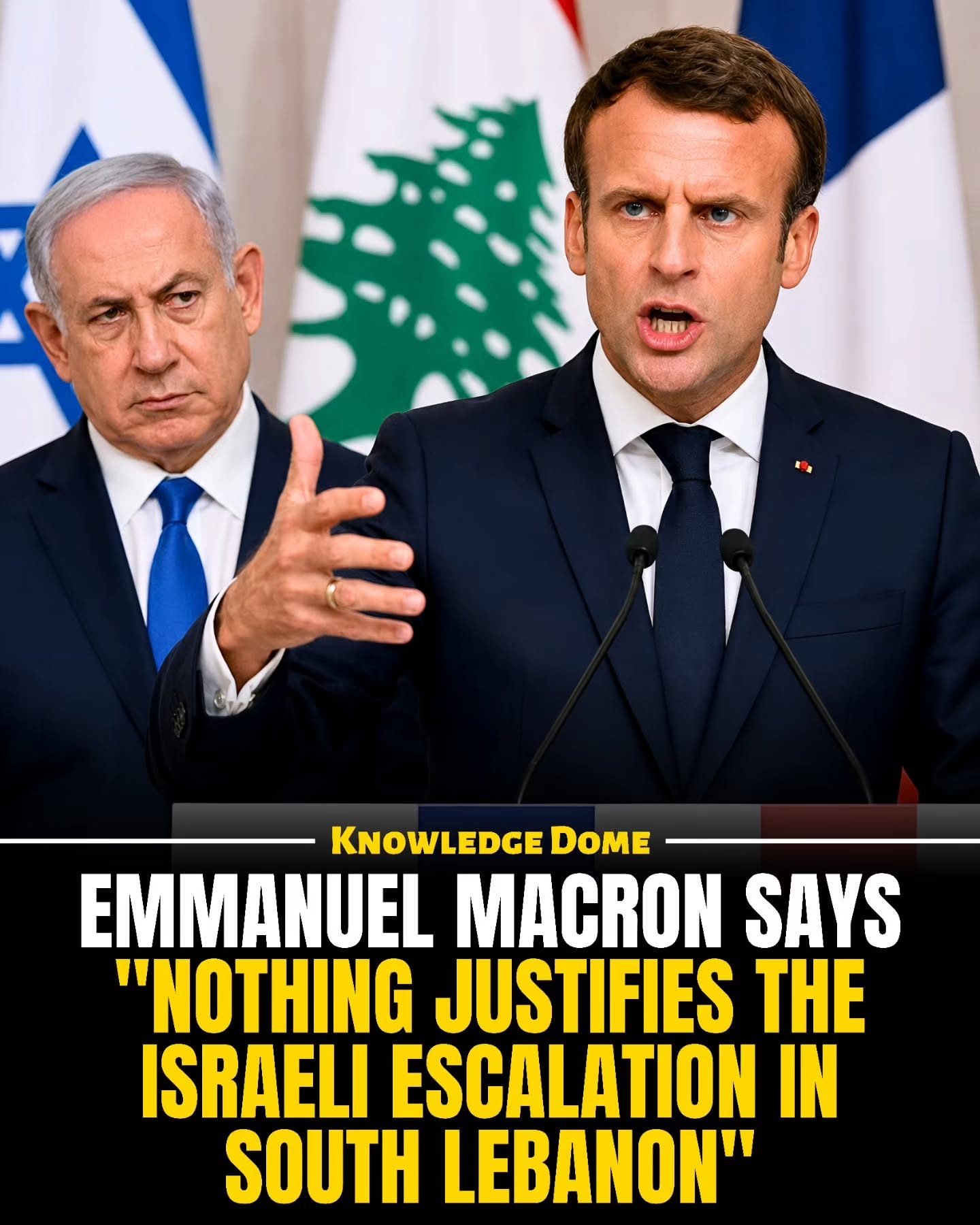 Macron Urges Peace in South Lebanon as Tensions Rise