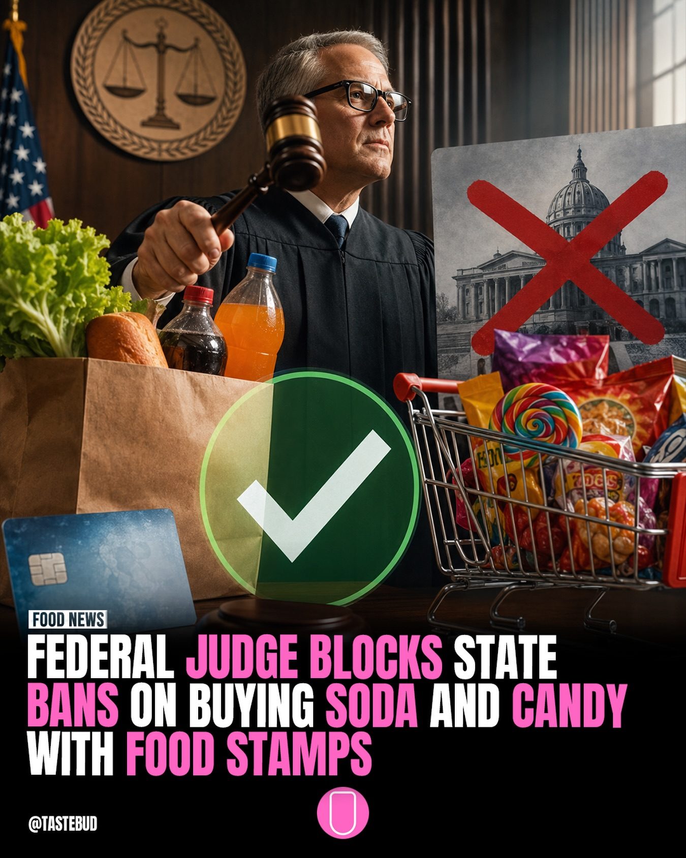 Federal Judge Halts State Restrictions on Food Stamp Purchases