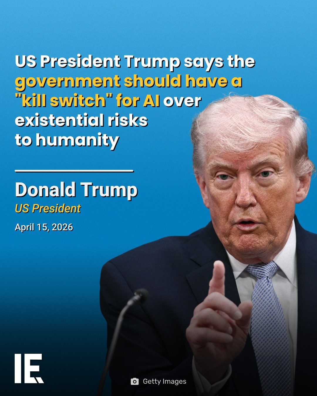 Trump Proposes AI 'Kill Switch' to Mitigate Existential Risks