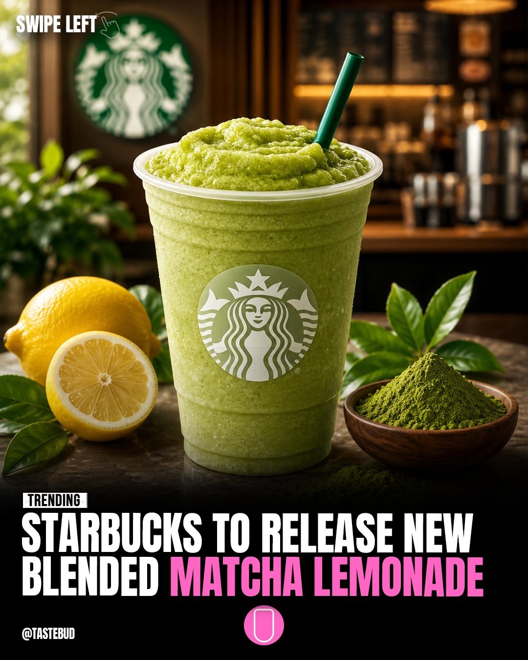 Starbucks' New Summer Blended Matcha Lemonade