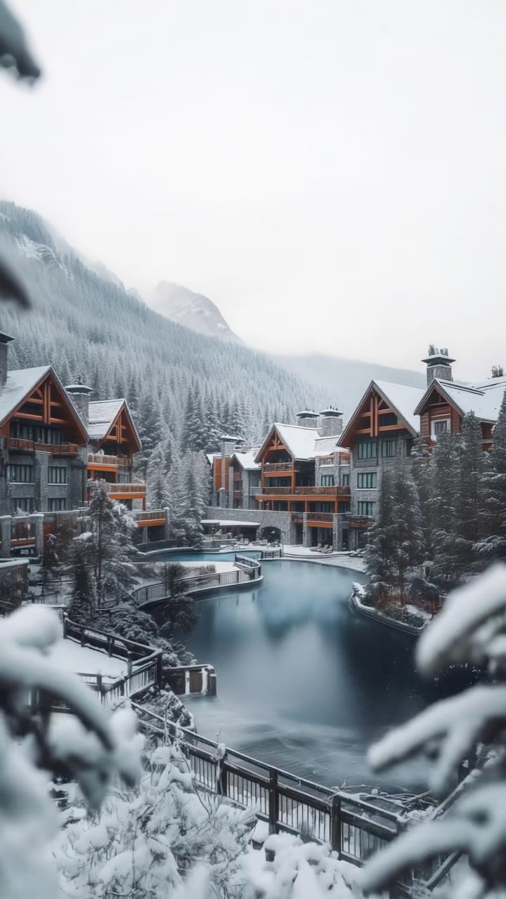 Enjoy a Snowy Mountain Resort and Cozy Fireplace This Winter
