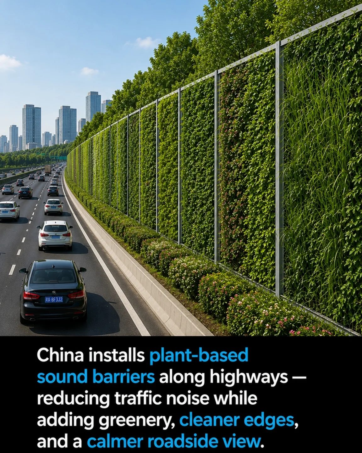 China's Green Highway Noise Solution: Plant-Based Barriers