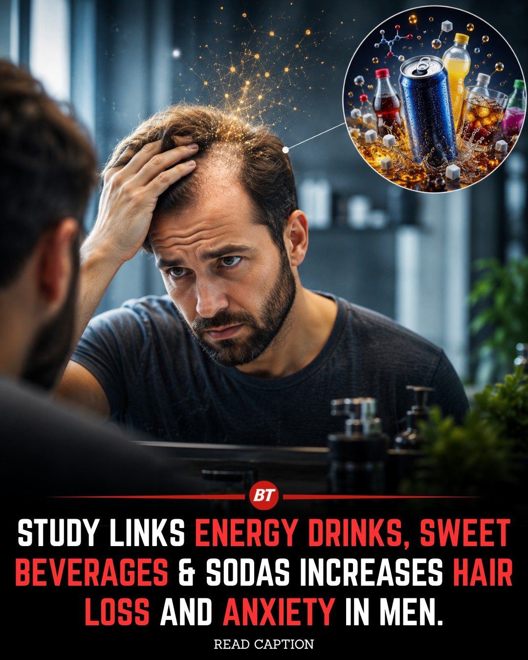 Energy Drinks' Hidden Dangers: Hair Loss and Anxiety