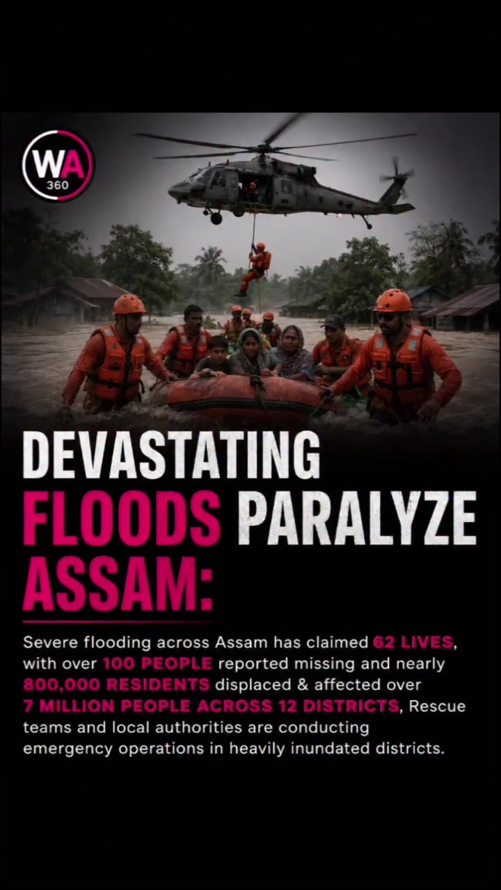 Assam Floods: Devastation and Rescue Efforts in 12 Districts