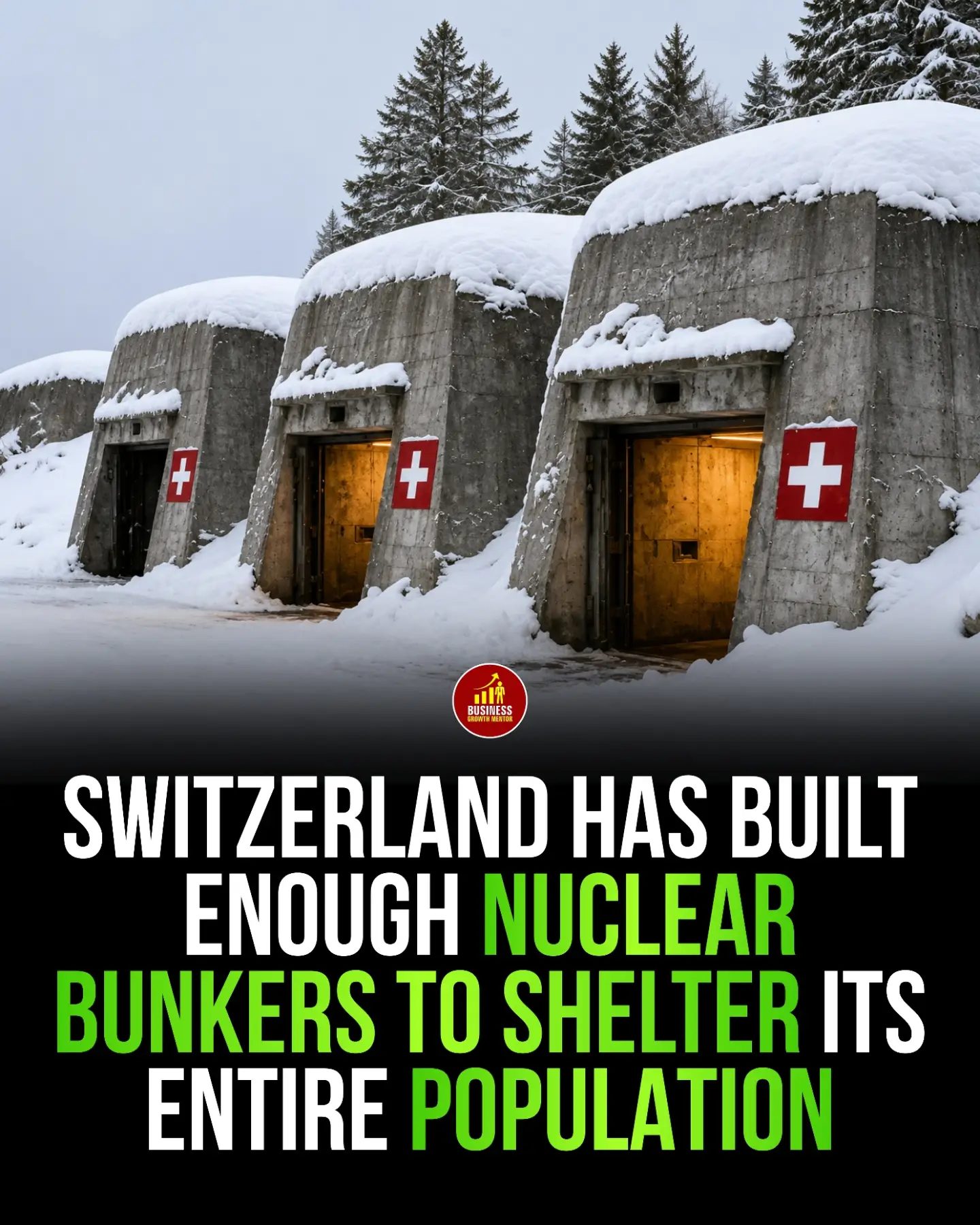 Switzerland's Secret: 300,000 Nuclear Bunkers for Full Civil Defense