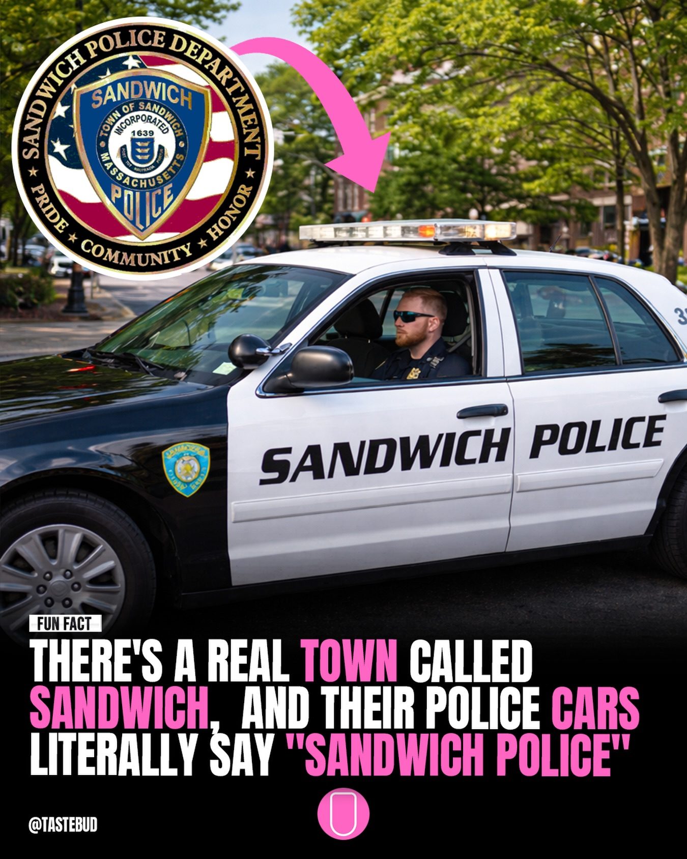 Sandwich, MA: Where Police Cars Are Literally "Sandwich Police