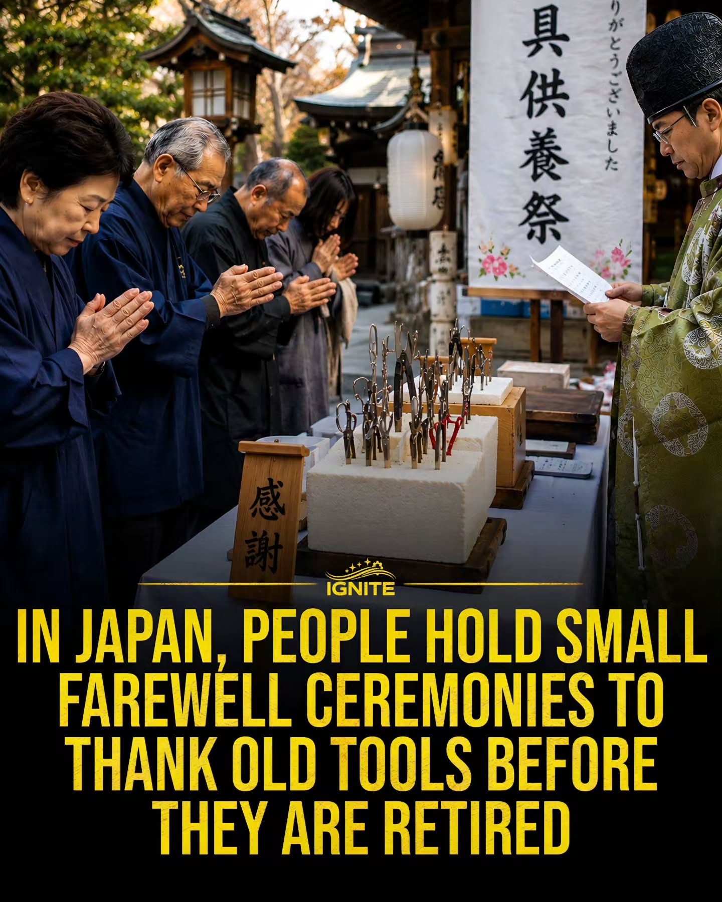 Farewell to Tools: The Meaningful Japanese Ceremony