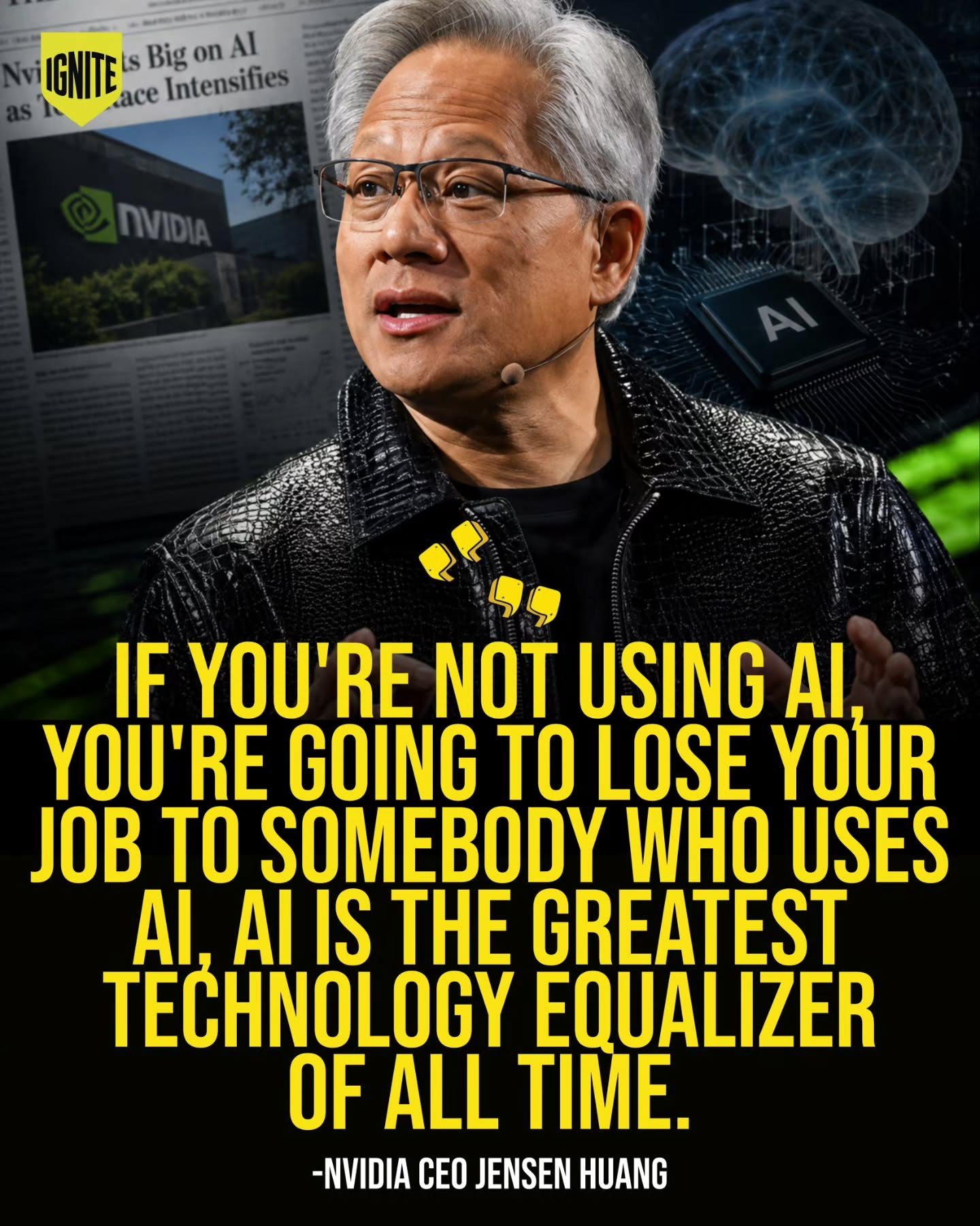 NVIDIA CEO: Master AI or Risk Job Loss
