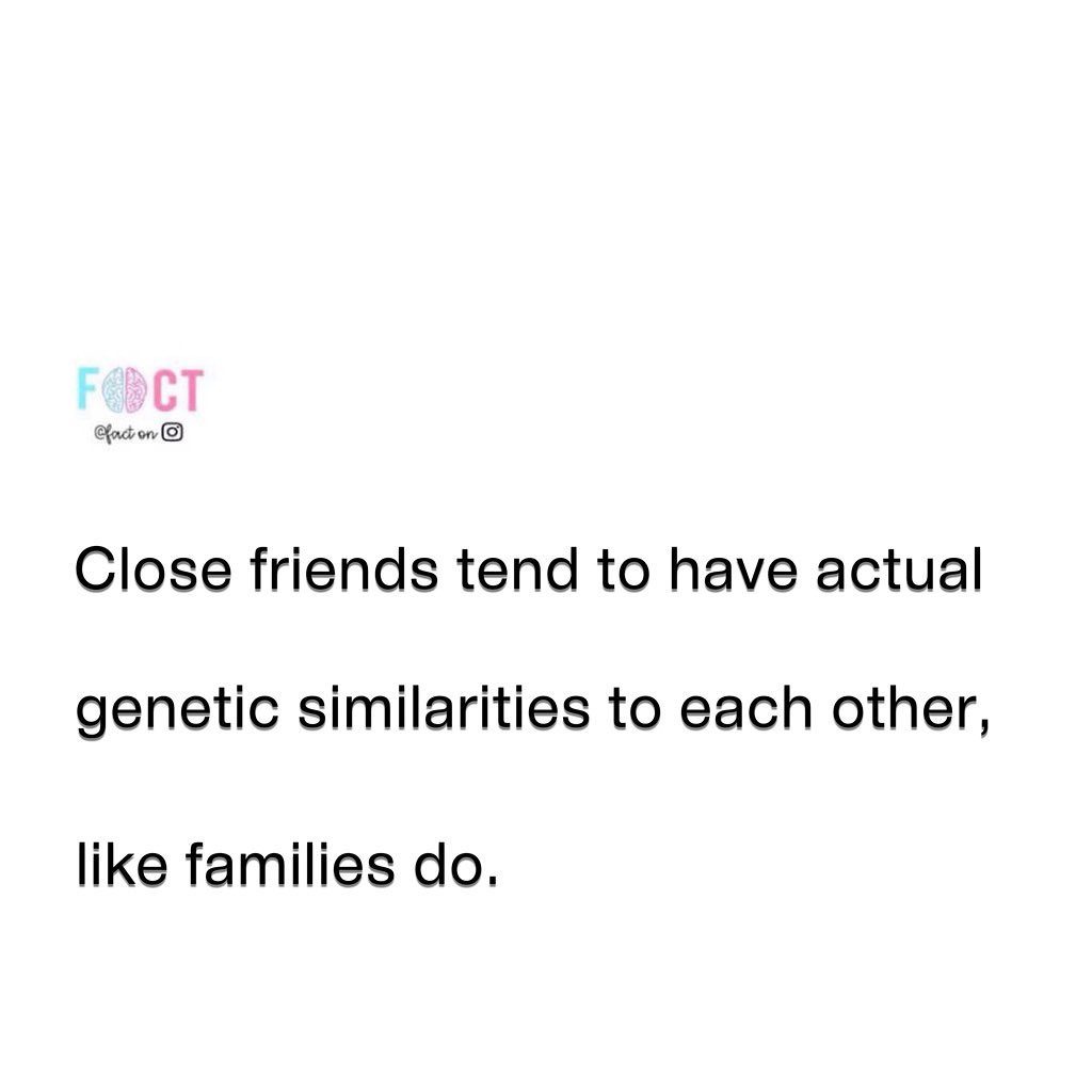 Genetic Similarities in Friendships: Like Family