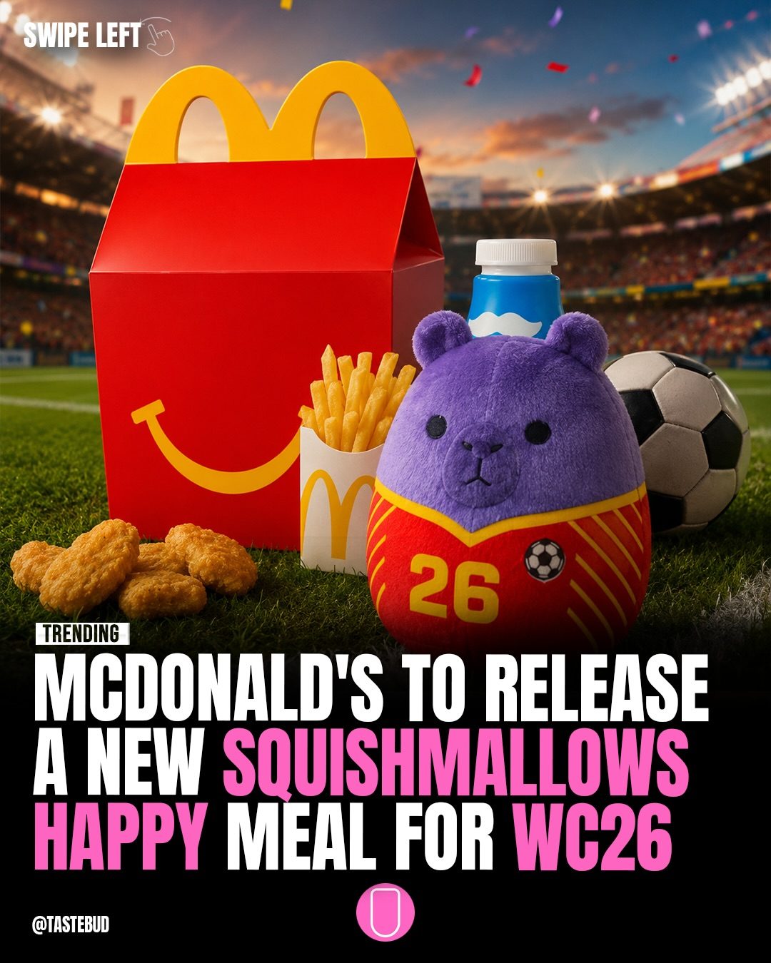 McDonald's World Cup 2026 Squishmallow Happy Meal
