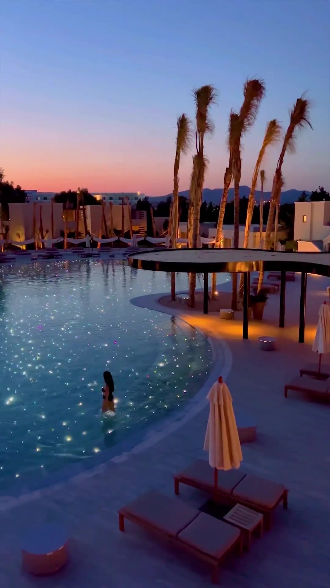Luxury Pool Scene in Rhodes Greece