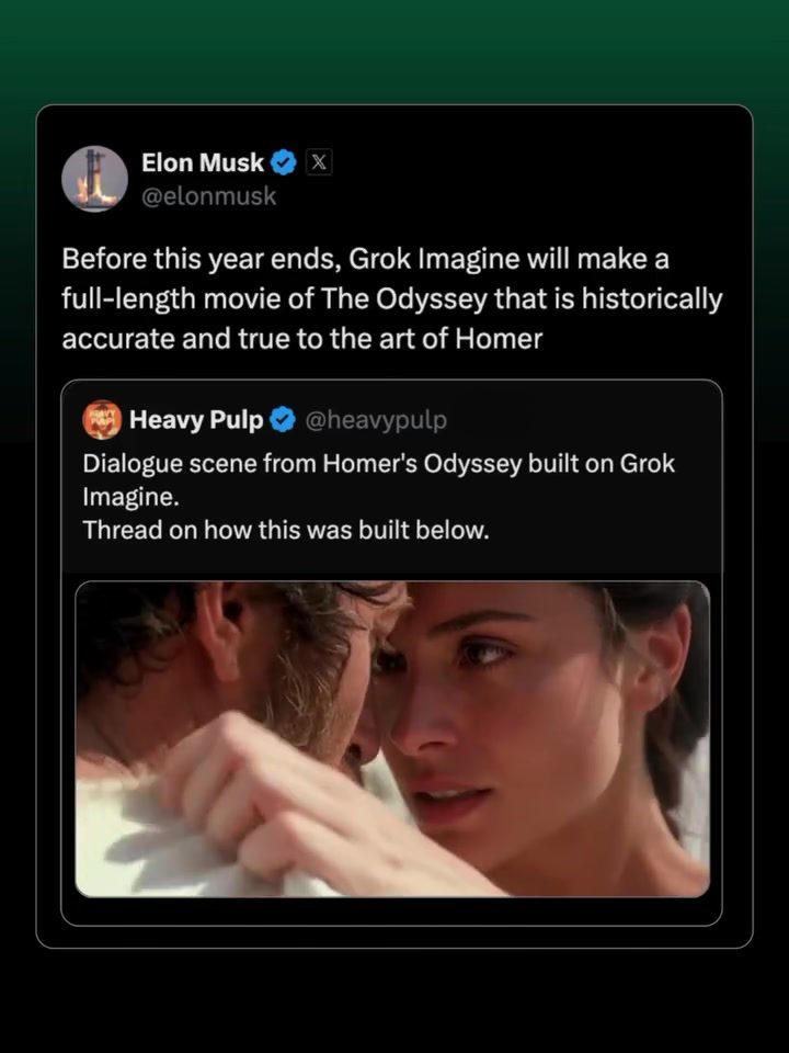 AI's Odyssey: Elon Musk's Historic Movie Reimagined