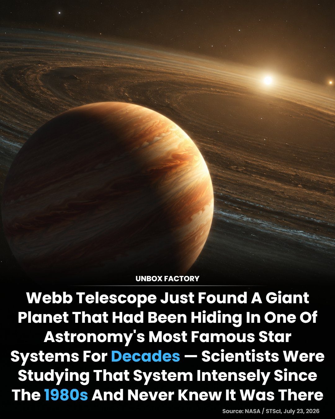 Webb Telescope Unveils Giant Exoplanet in Beta Pictoris