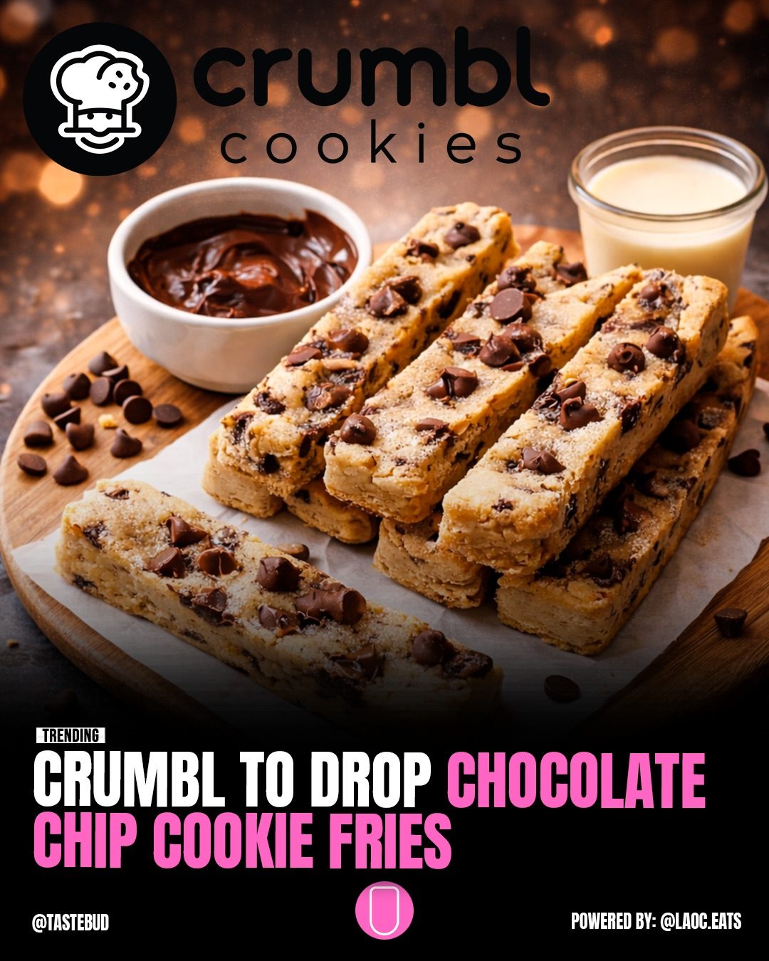 Crumbl's New Chocolate Chip Cookie Fries: A Shareable Twist,