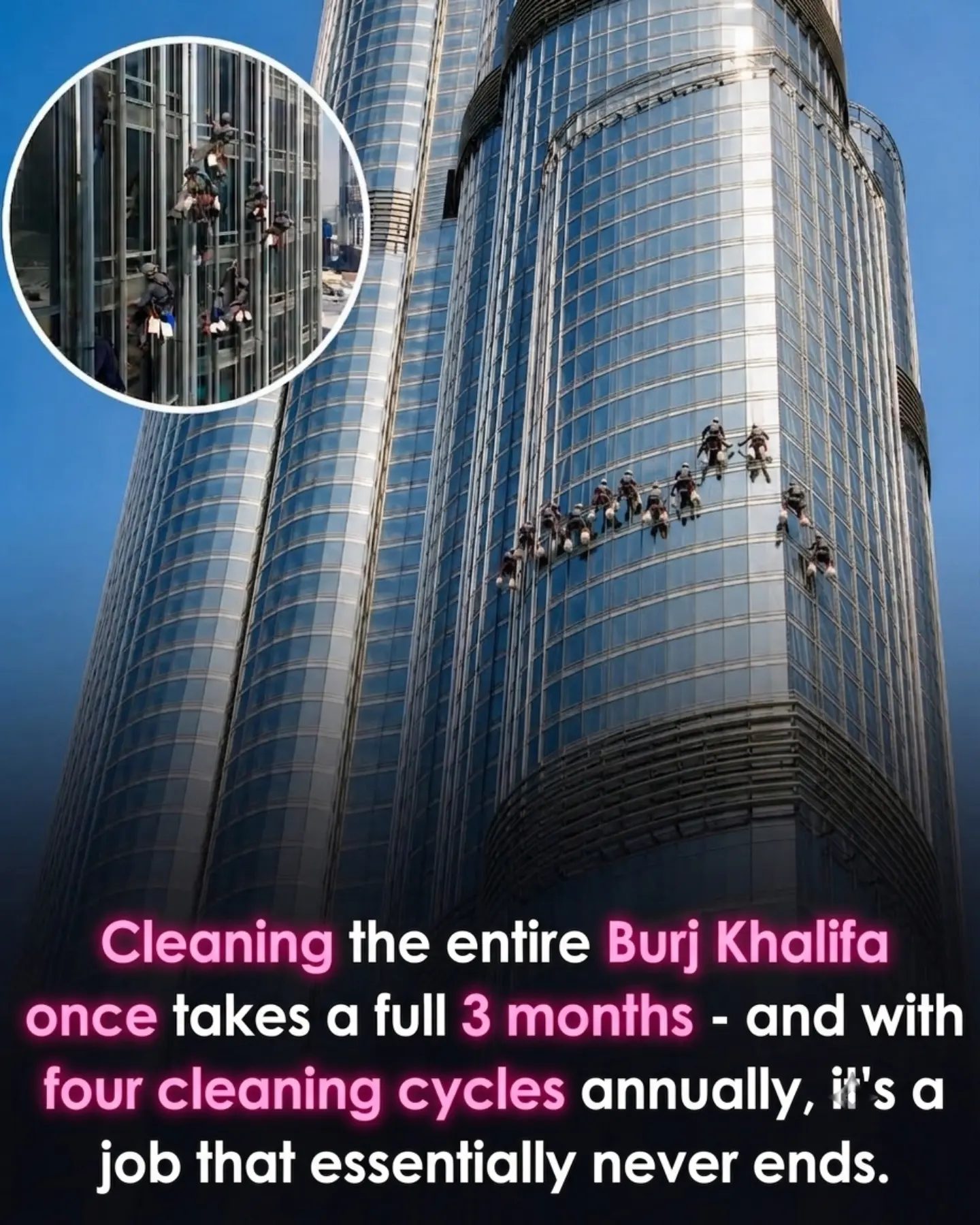 The Never-Ending Job: Cleaning the Burj Khalifa