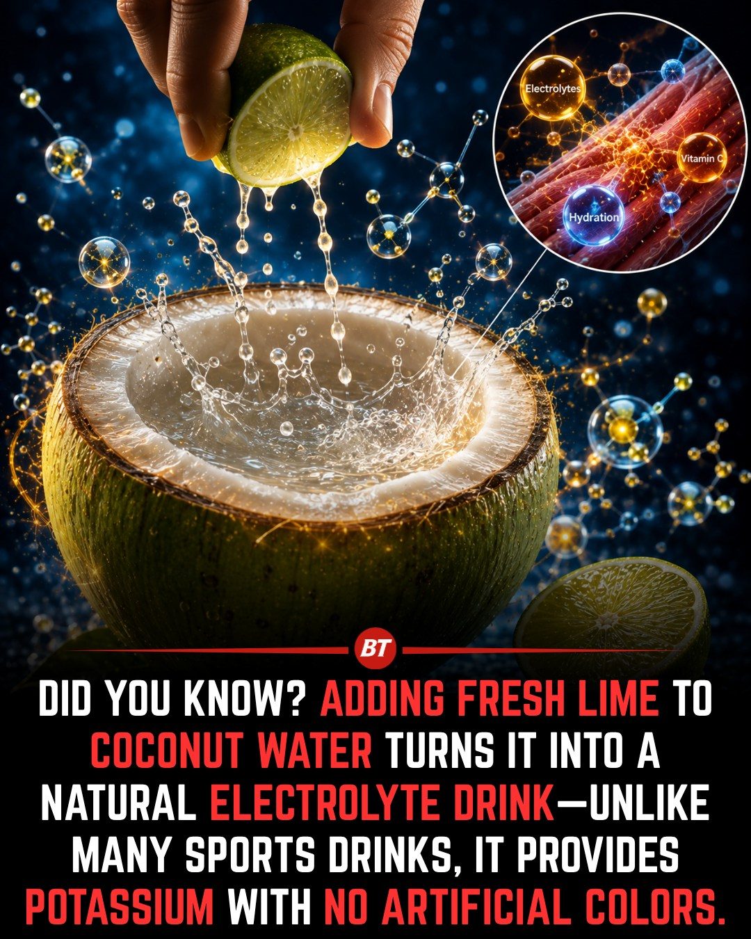 Hydrate Naturally: Coconut Water & Lime Electrolyte Drink