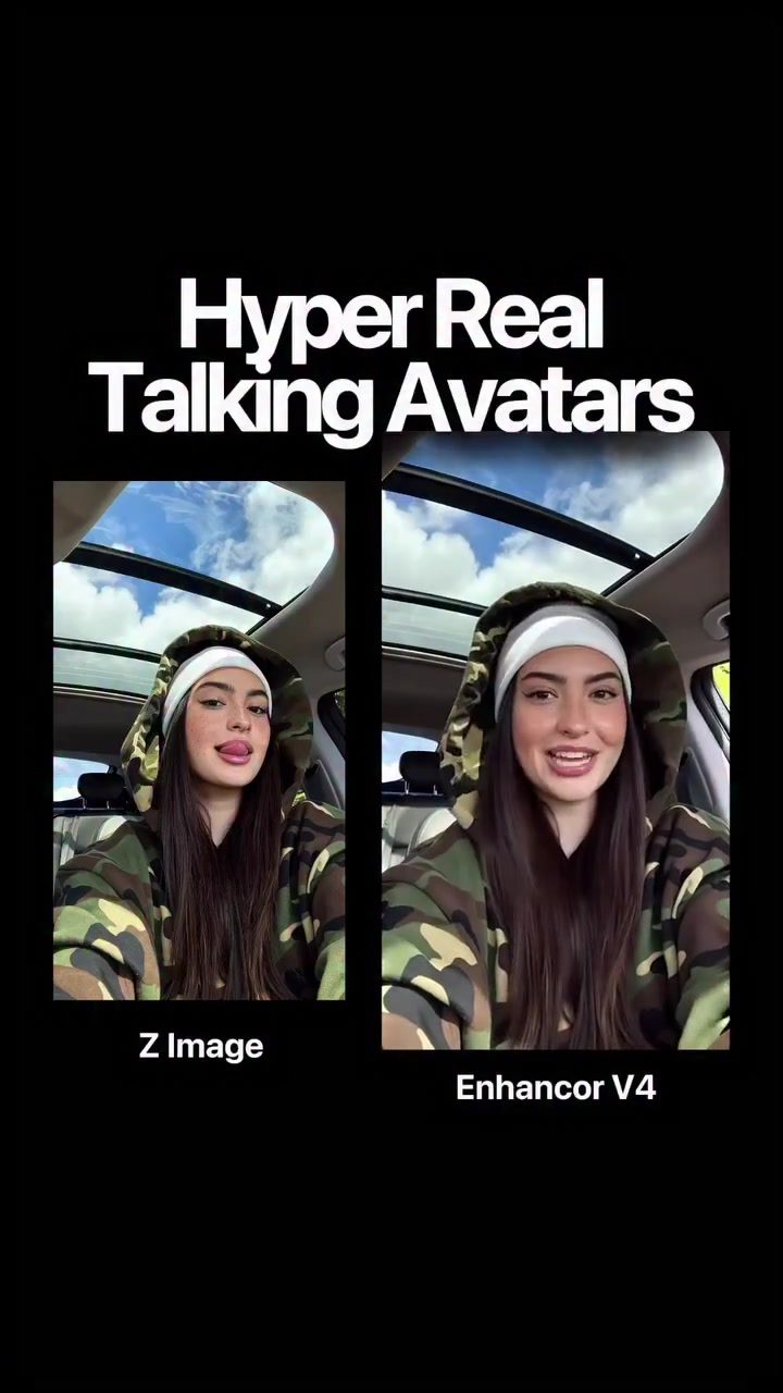 Enhancor V4 vs Z Image: Hyper Realistic Talking Avatar Showdown