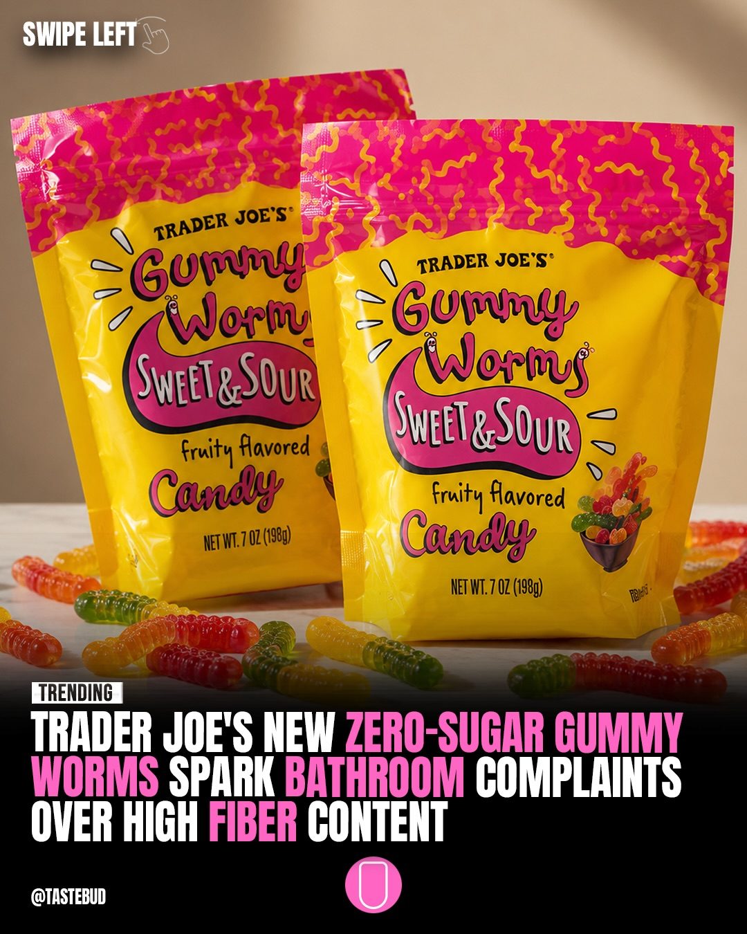 Trader Joe's Gummy Worms: High Fiber, Unintended Results