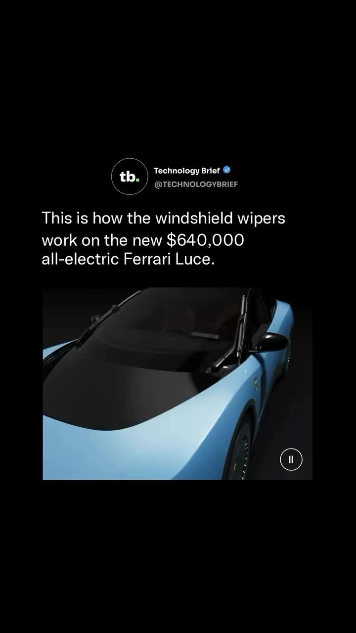 Ferrari Luce's Unique Windshield Wiper Design Explained