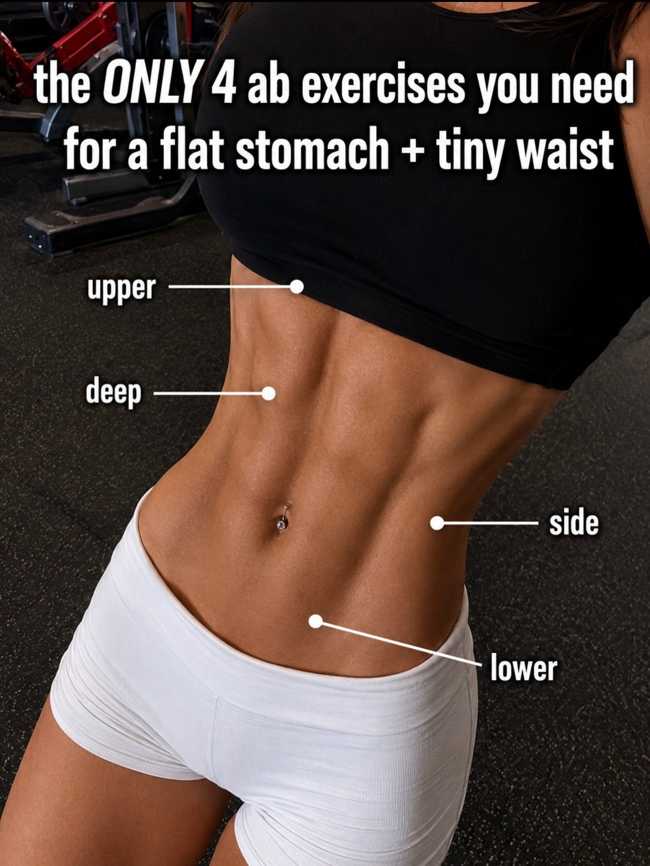 **Learn Four Exercises for a Flat Stomach and Tiny Waist**