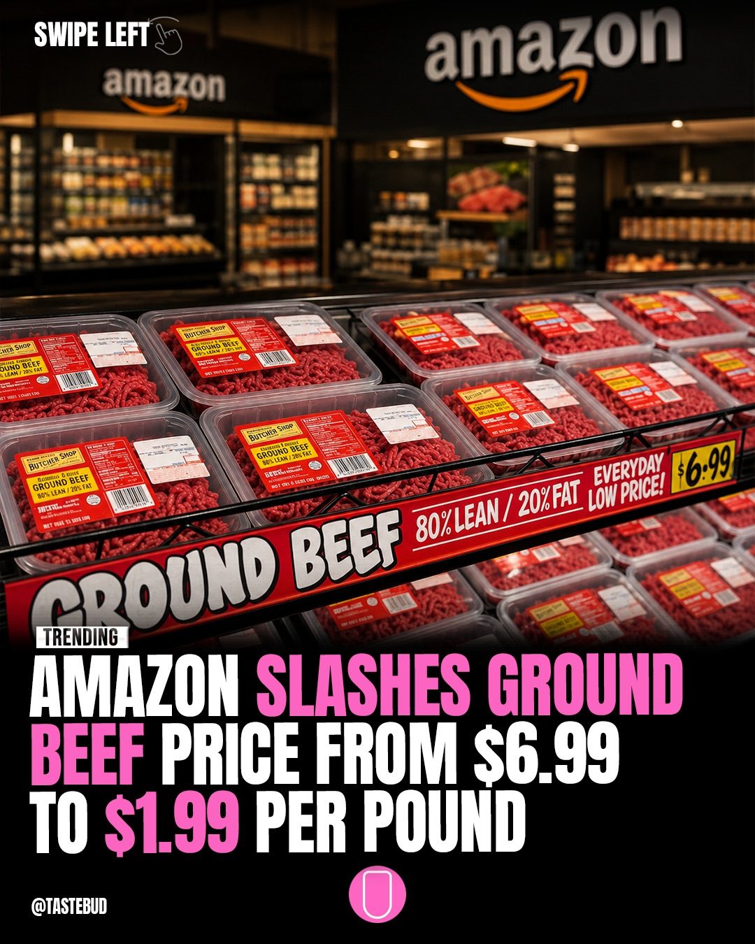 Amazon Grocery Ground Beef Deal: $1.99 Per Pound