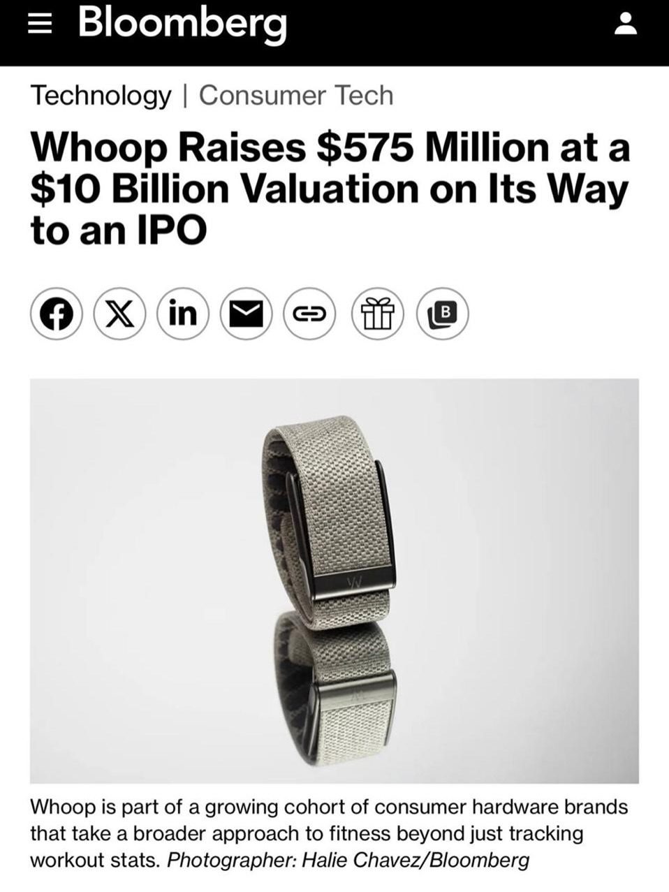 Whoop's Massive $575M Funding Round and $10B Valuation Explained