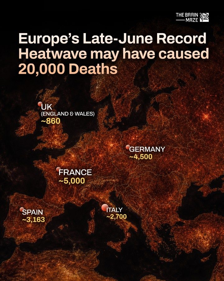Europe's Late-June Heatwave: 20,000 Deaths