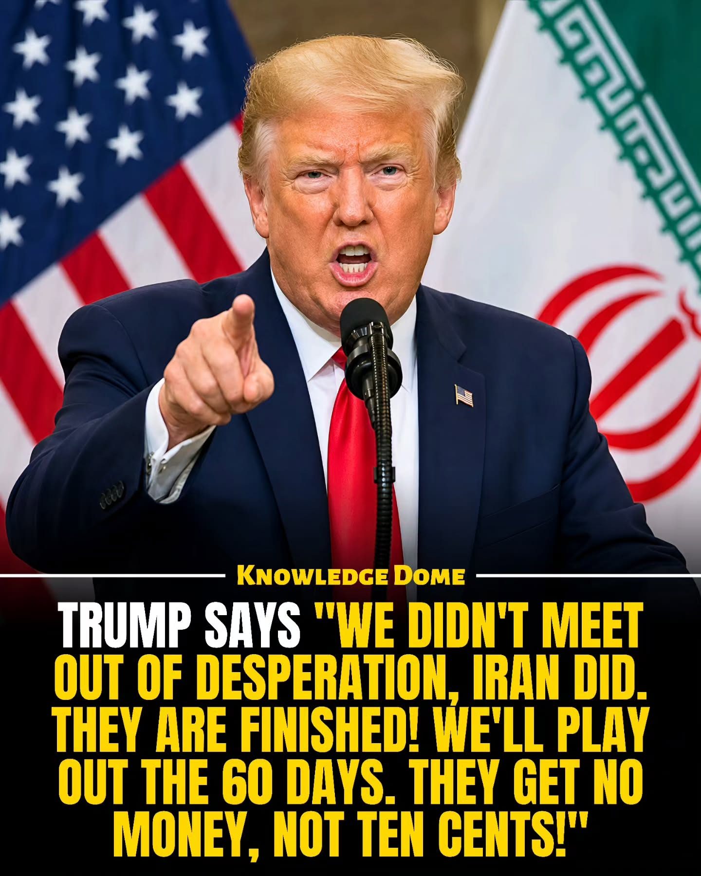 Trump Confirms 14-Point Iran Deal, Claims Iran Gets No Money