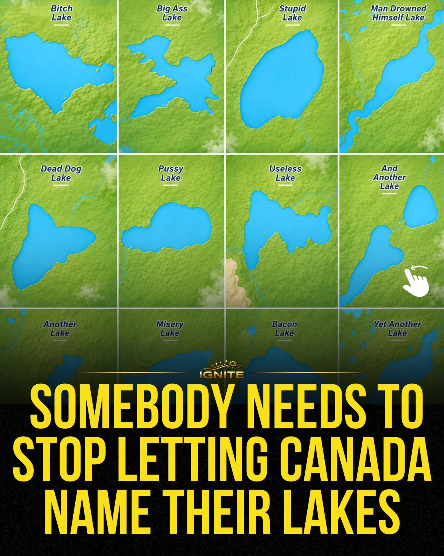 Funny Canadian Lake Names You Won’t Believe Exist