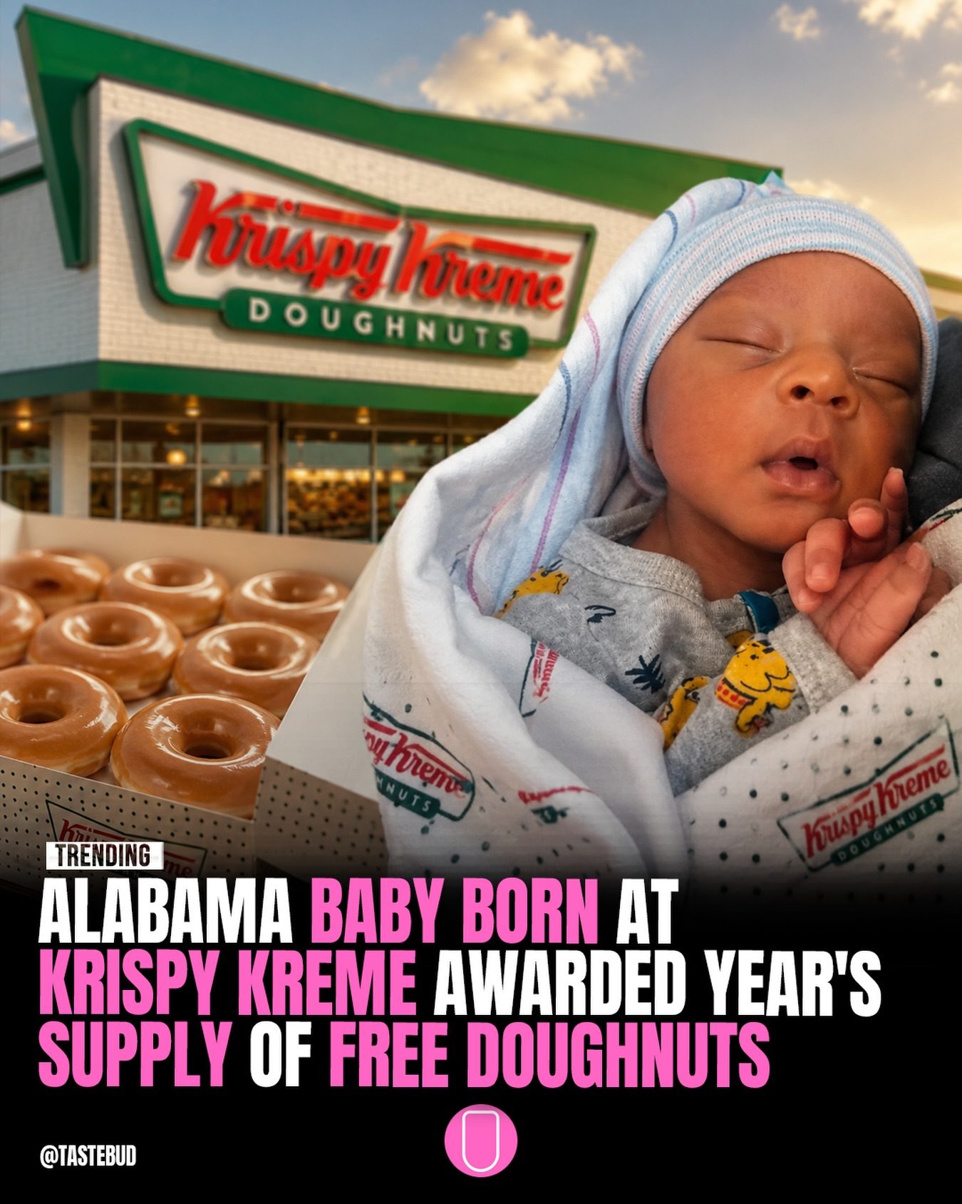 Alabama Baby Born in Krispy Kreme Parking Lot