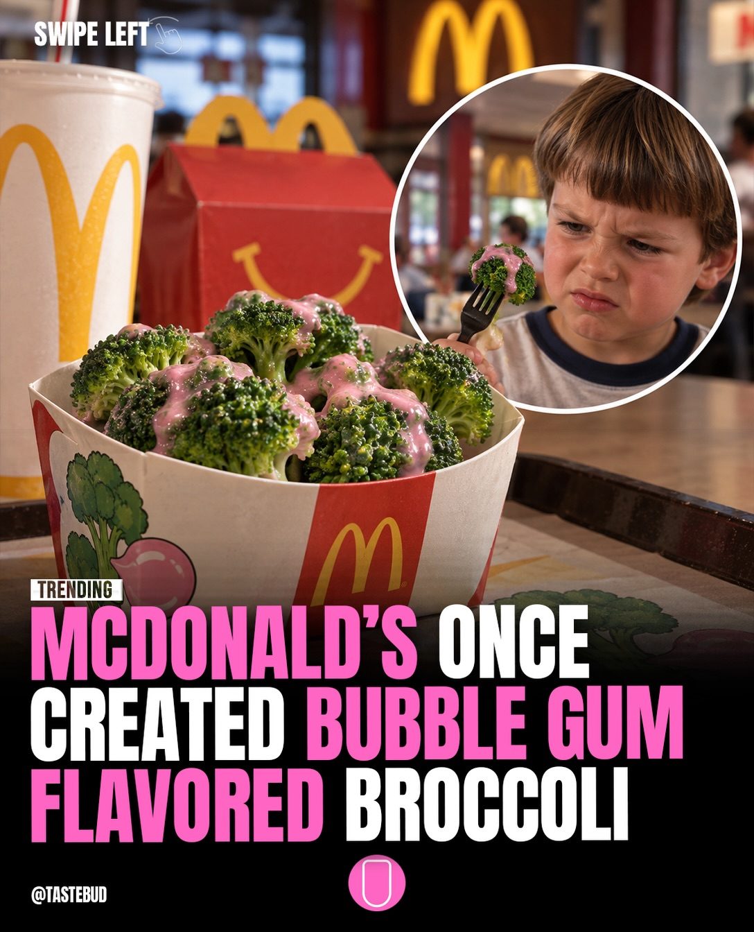 McDonald's Bubble Gum Broccoli: The Unusual Experiment
