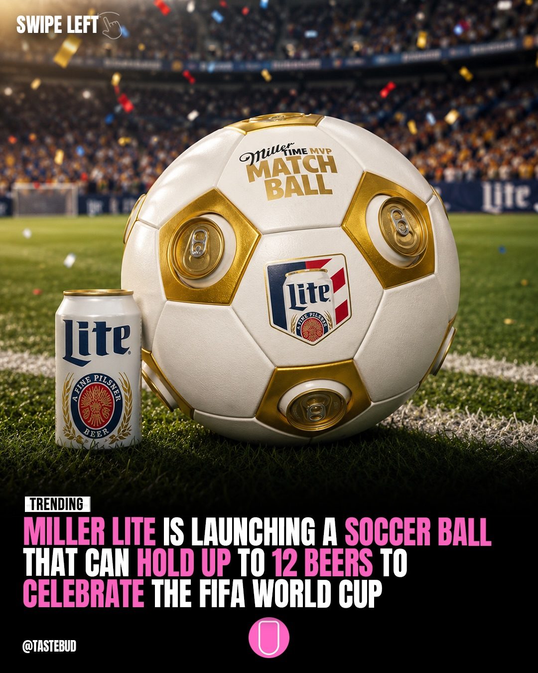 Miller Lite’s World Cup Soccer Ball Beer Holder